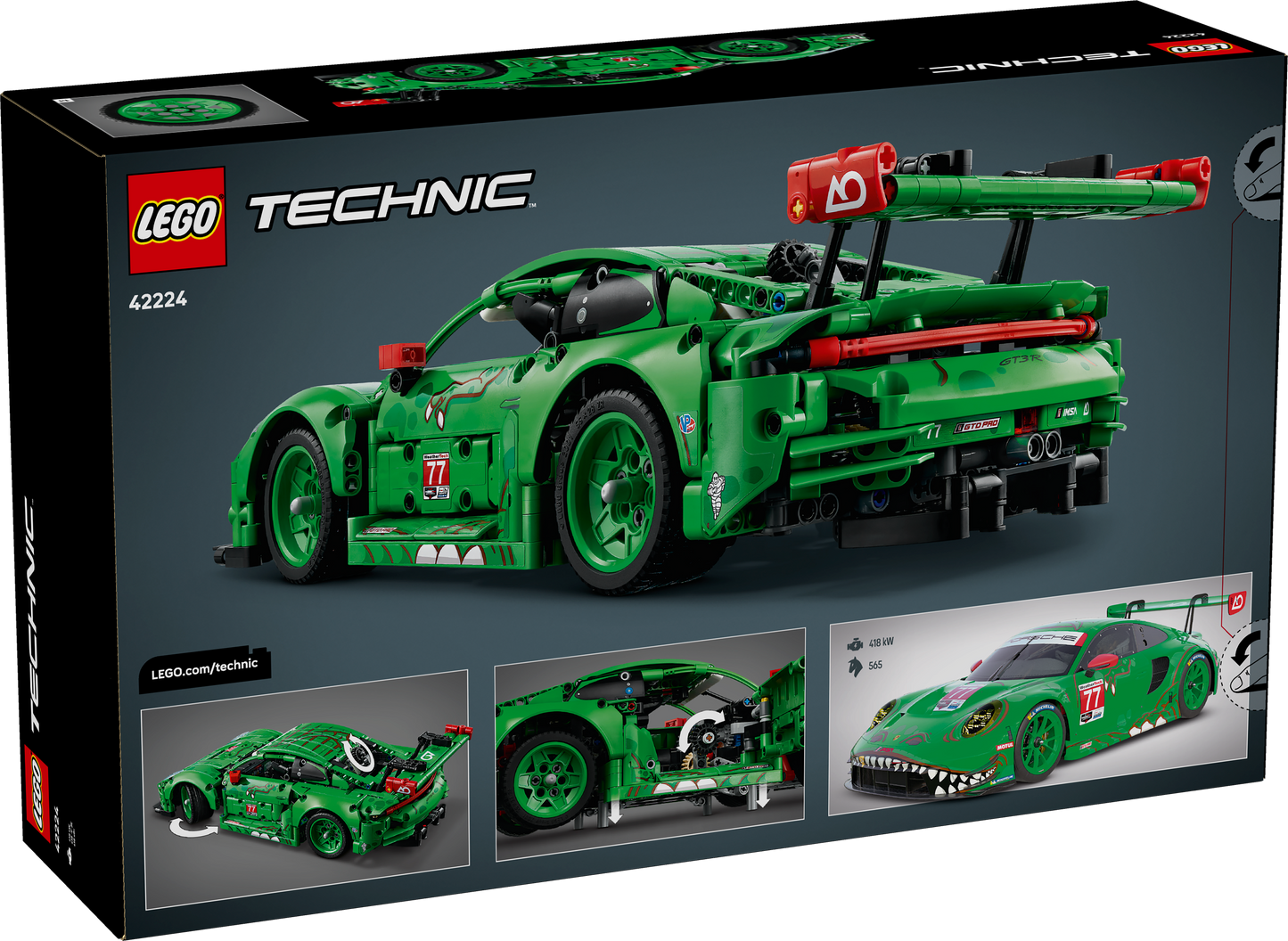 LEGO Technic: Porsche 911 GT3 R REXY AO Racing Car (42224)