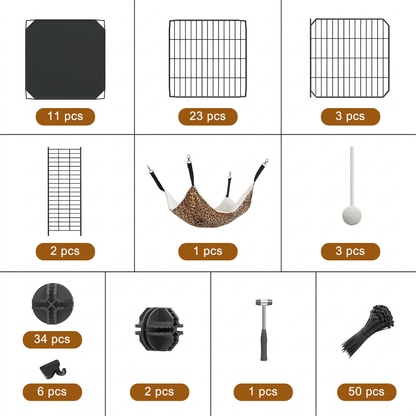 DIY 3-Tier Cat Pet Cage – Multi-Level Play & Rest Space