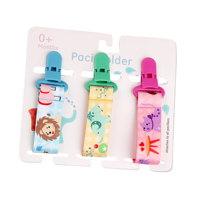 Cartoon Pattern Baby Pacifier Teether - Pack of 3