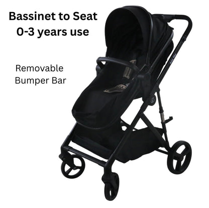 Preorder - 4in1 Crown Z Premium Stroller + Bassinet + Cloud i-Size Capsule Car Seat + Isofix Base with Leg Support Travel System