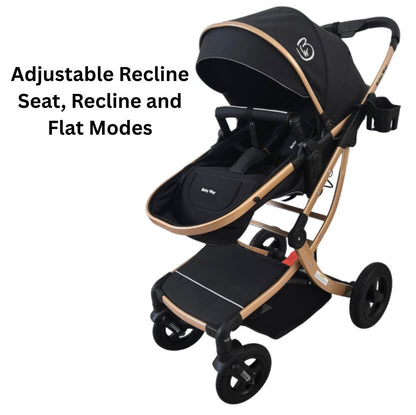 Preorder - Legacy Gold 4 in 1 Travel System Bundle - Stroller + Bassinet + Capsule + Isofix Base + 360 Rotating Car Seat