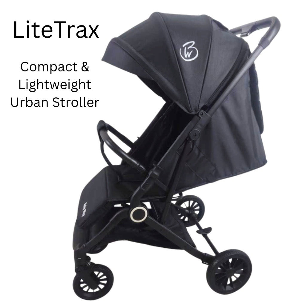 Preorder - LiteTrax Compact & Lightweight Urban Stroller + Capsule Car Seat + Base with Pull Handle