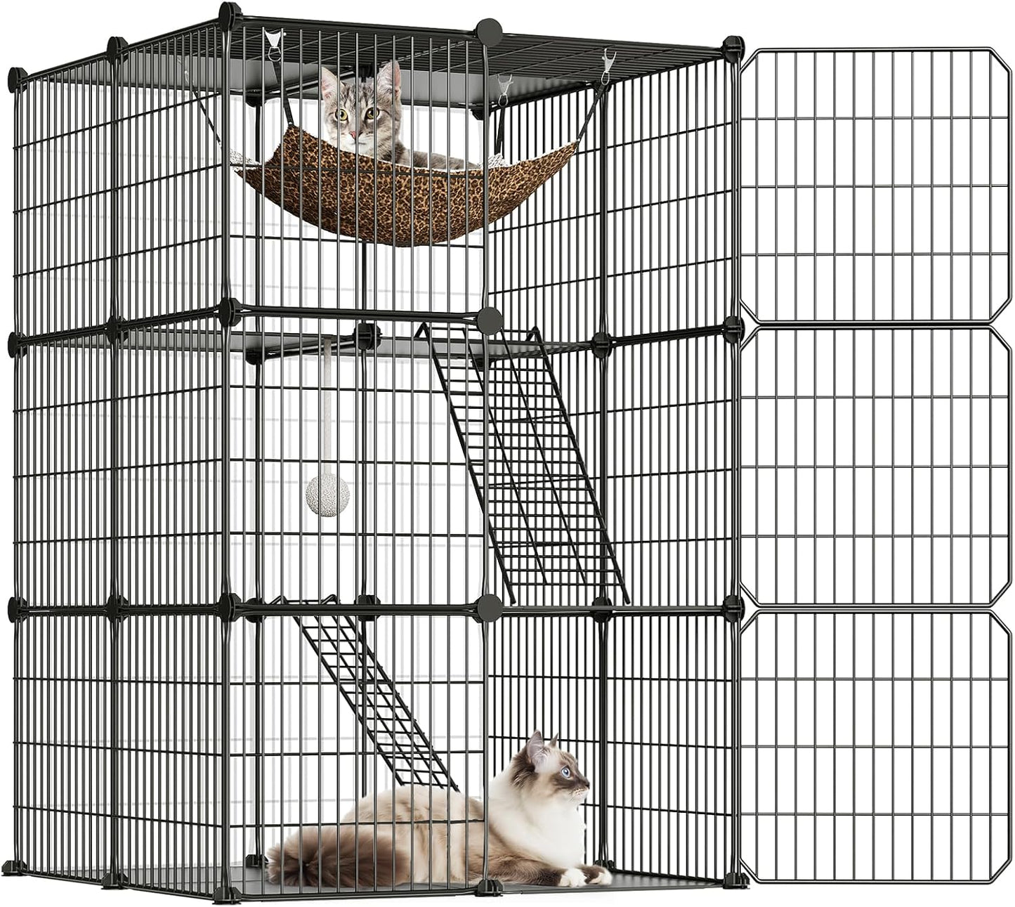 DIY 3-Tier Cat Pet Cage – Multi-Level Play & Rest Space