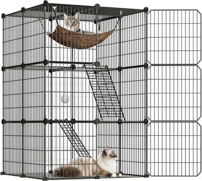DIY 3-Tier Cat Pet Cage – Multi-Level Play & Rest Space