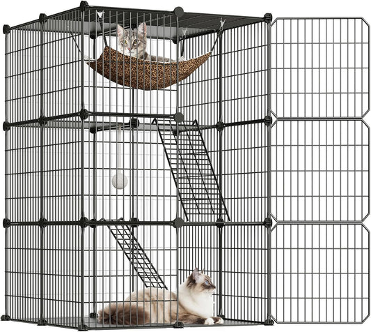 DIY 3-Tier Cat Pet Cage – Multi-Level Play & Rest Space