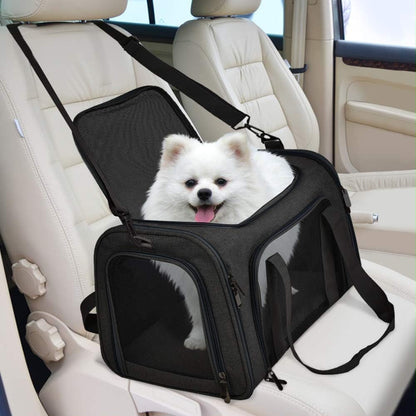 Portable Pet Carrier Bag – Soft-Sided Travel Carrier for Cats & Small Dogs