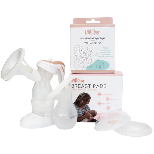 Milkbar Manual Breast Pump BUNDLE