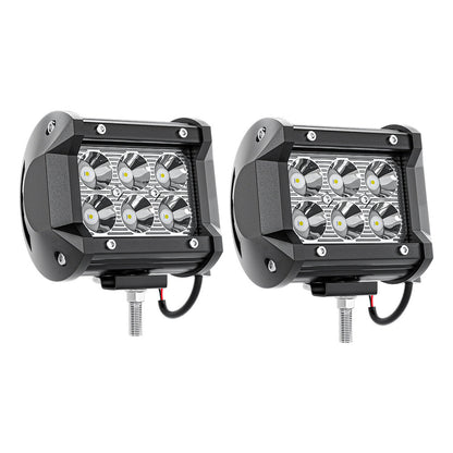 Pair 3Inch Led Work Light Bar Spot Flood Off-road Driving 4Wd 4X4 Reverse