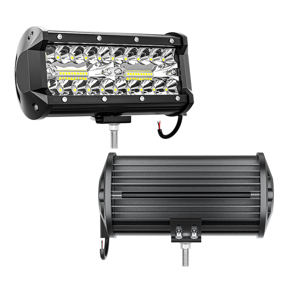 Pair 6Inch Led Work Light Bar Spot Flood Offroad Driving 4Wd 4X4 Reverse
