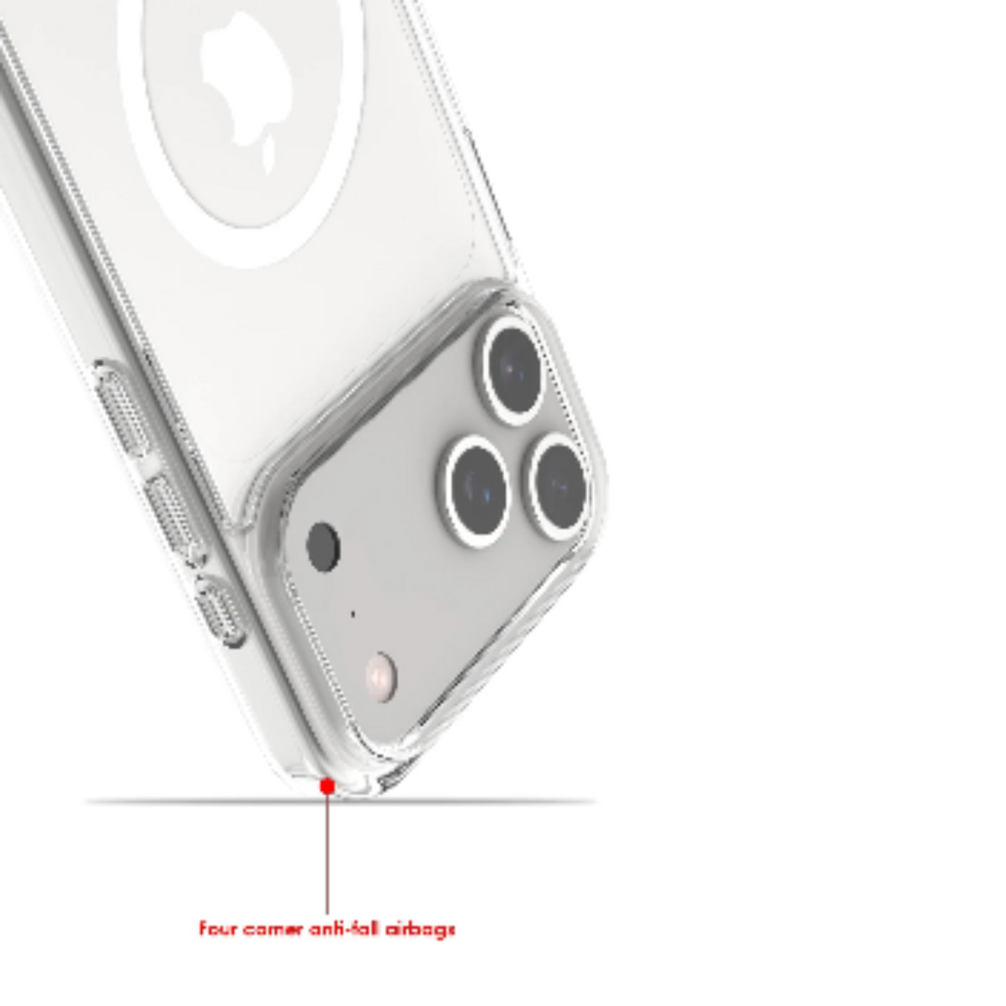 Shockproof Clear Wireless Charging Case for the iPhone 17 Series