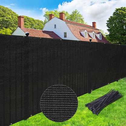 180GSM Privacy Fence Screen Black-1Mx7M