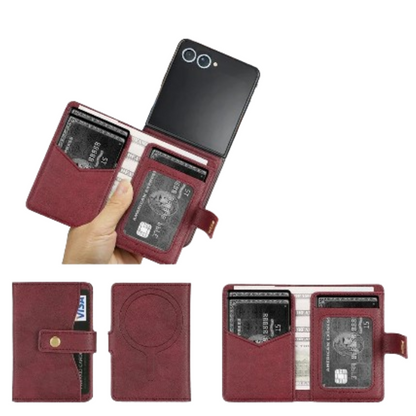Wallet Leather Case for the Samsung Galaxy Z Flip7 (4 colours available)