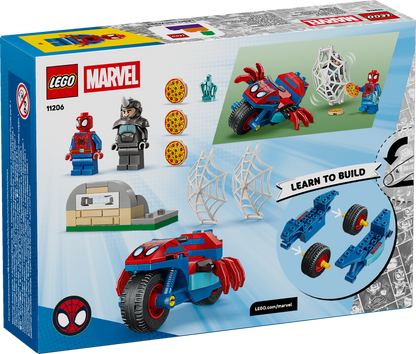LEGO Marvel: Spidey And His Amazing Friends Spidey on his Motorcycle vs Rhino (11206)
