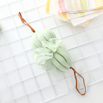 Large Japanese Bath Towel and Exfoliating Bath Ball