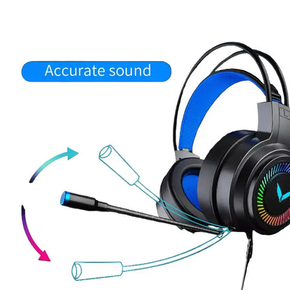 7.1 Gaming Headset with Mic & LED (3 coours available)