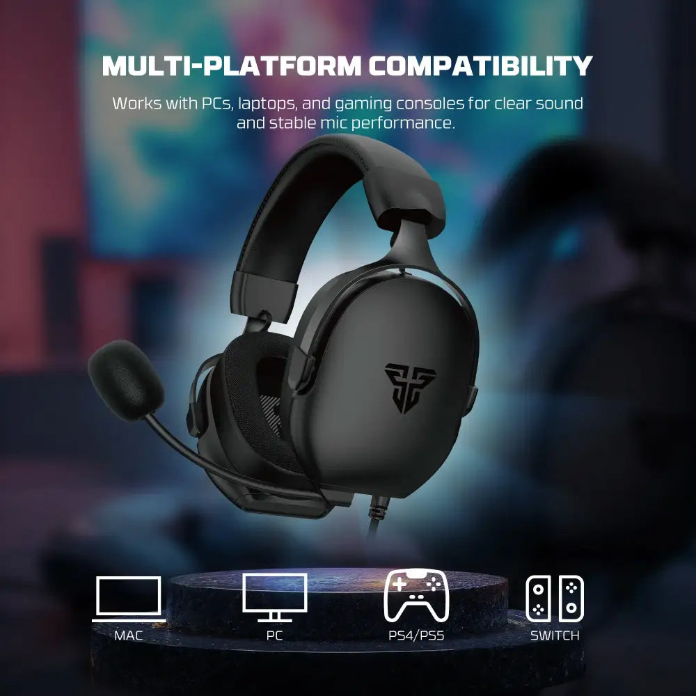 7.1 Wired Gaming Headset 40mm with Mic (available in Black & White)