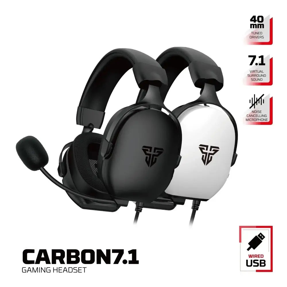 7.1 Wired Gaming Headset 40mm with Mic (available in Black & White)