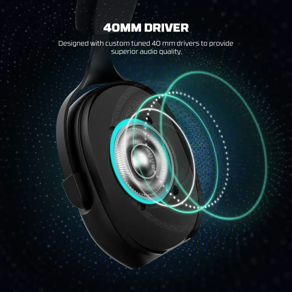 7.1 Wired Gaming Headset 40mm with Mic (available in Black & White)