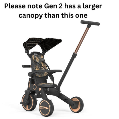 Birthday Gift-7 in1 Smart Folding Two-way Kid Trike Bike/ Stroller-Pink