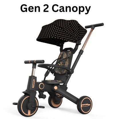 Birthday Gift-7 in1 Smart Folding Two-way Kid Trike Bike/ Stroller-Blue