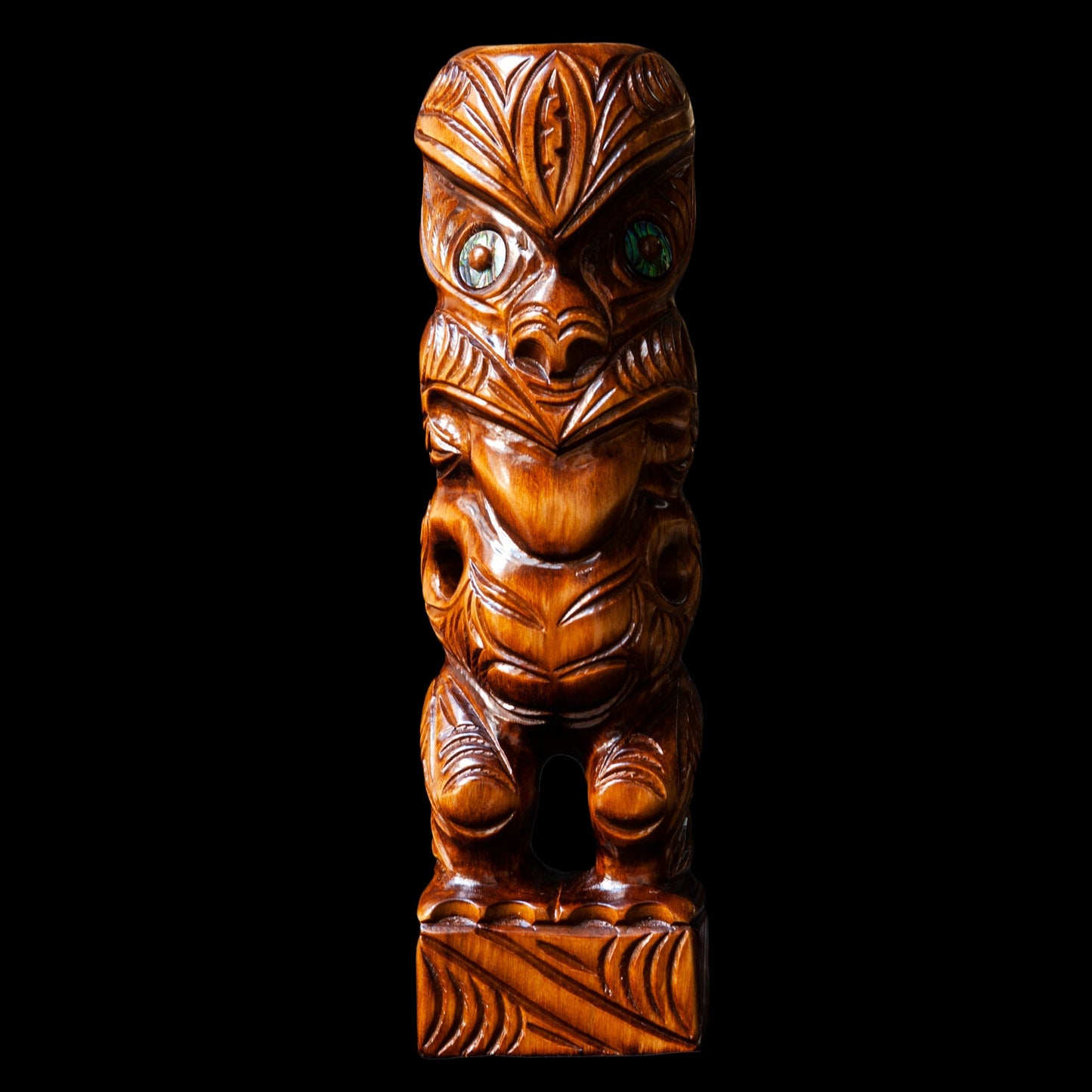 Large Carved Tekoteko Sculpture
