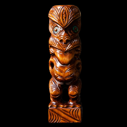Large Carved Tekoteko Sculpture
