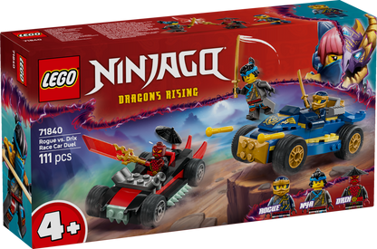 LEGO NINJAGO: Rogue vs Drix Race Car Duel (71840)