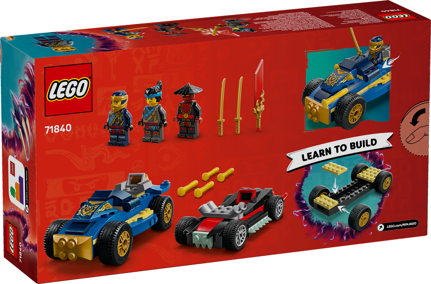 LEGO NINJAGO: Rogue vs Drix Race Car Duel (71840)
