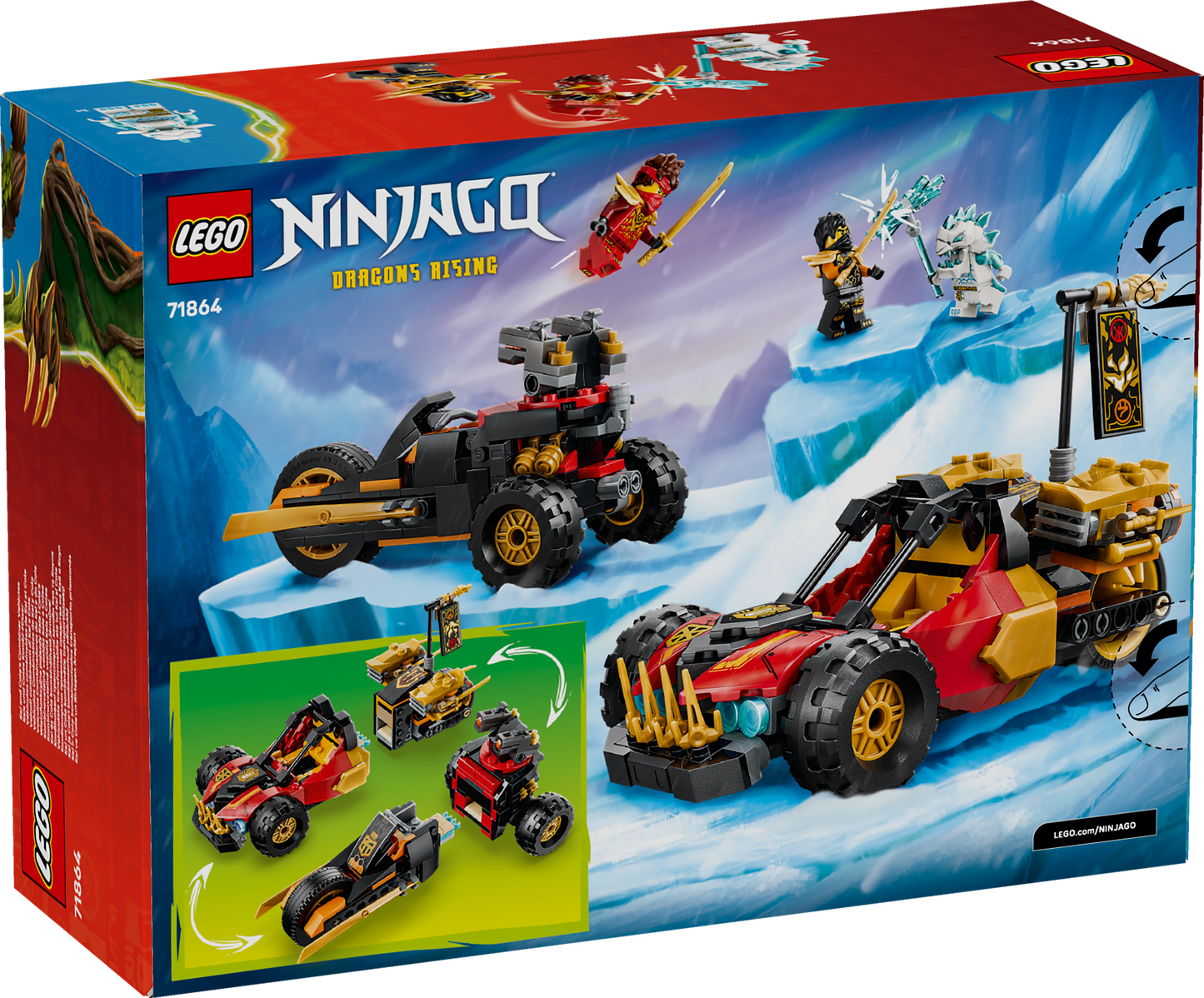 LEGO NINJAGO: Kai and Coles Combiner Vehicles (71864)