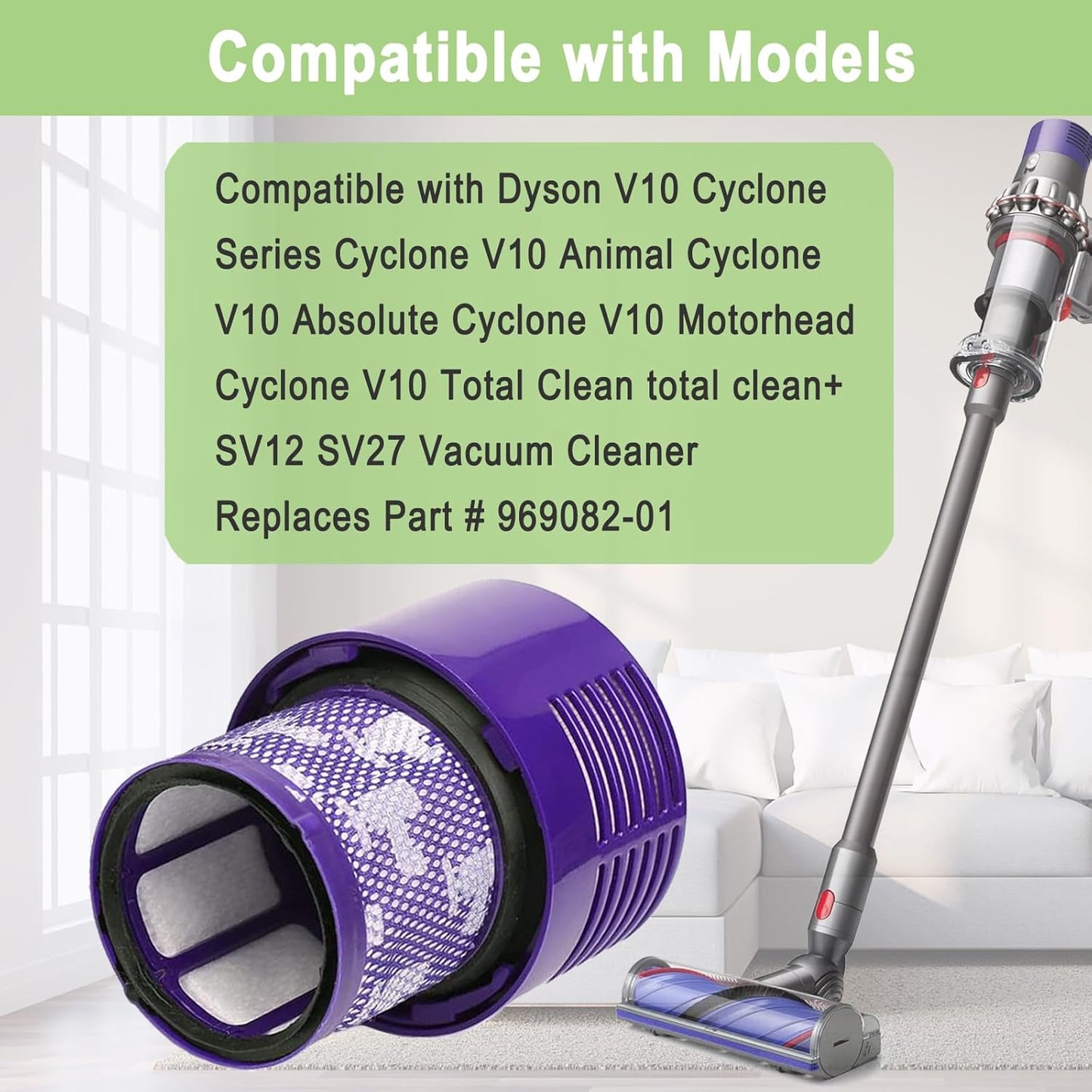For DYSON Vacuum Filter V10 series SV12