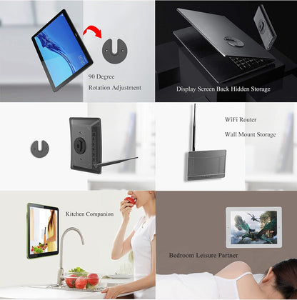Universal Swivel Tablet Wall Mount Rack Holder