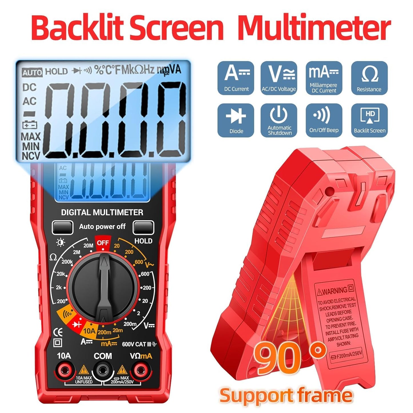 ANENG Digital Multimeter Tester Measures AC/DC Voltage Voltmeter