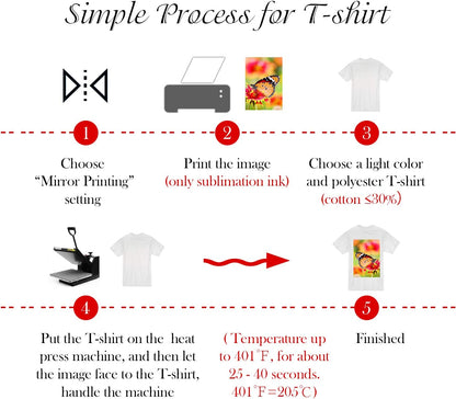 Sublimation Paper A4 Size - 100 Sheets Sublimation Paper - salelink.co.nz