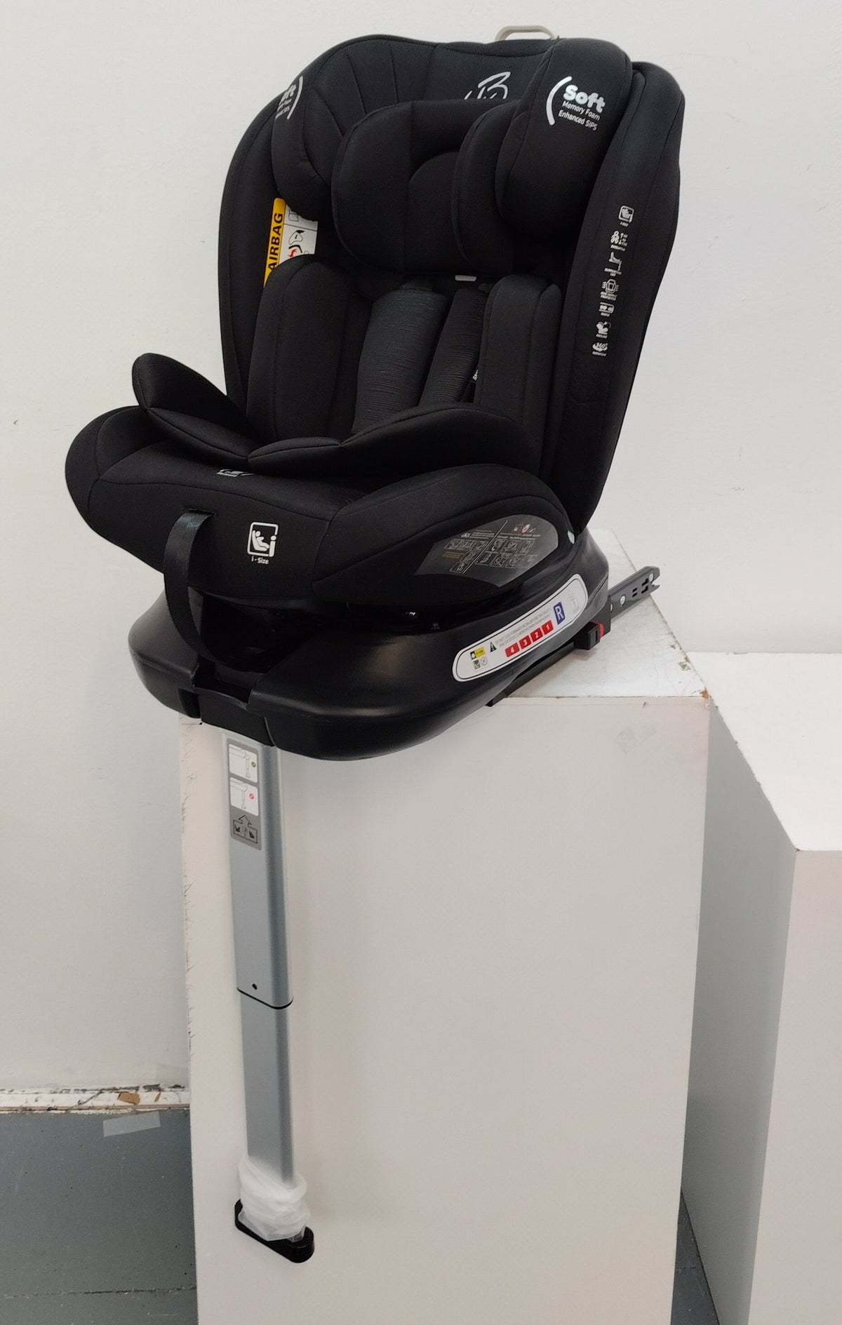 Preorder - SpinGuard BLACK 360 Rotation and Convertible Car Seat with ISOFIX + Leg Support