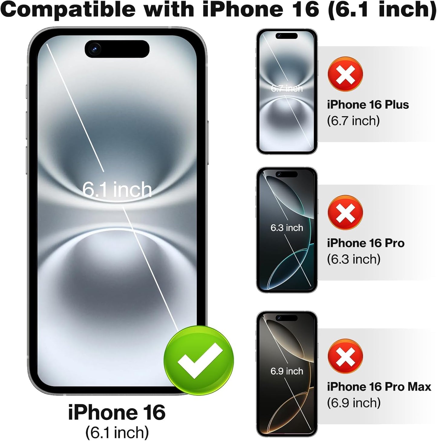 iPhone 16 Case Card Slots Holder Clear