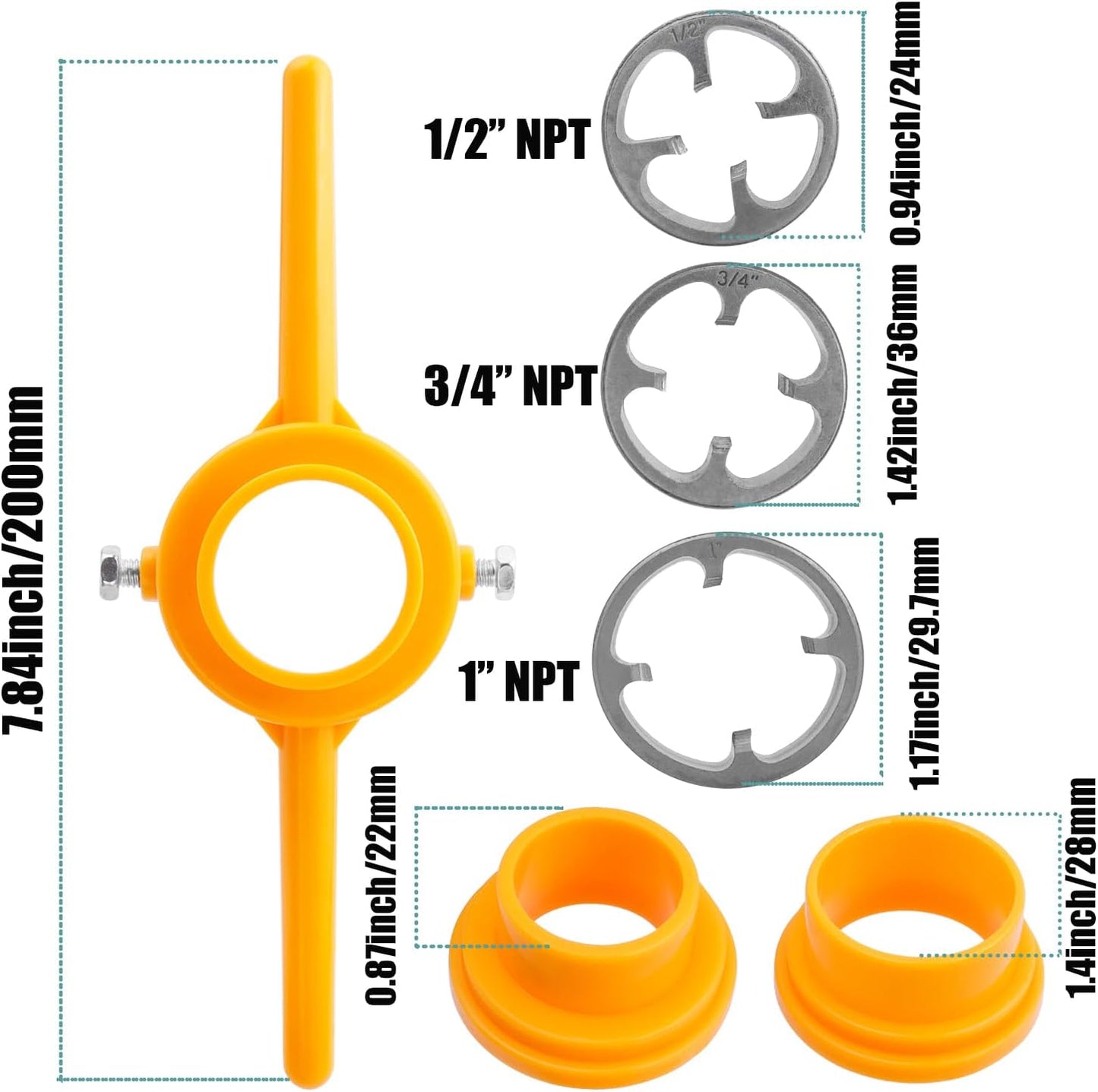 PVC Pipe Threading Kit