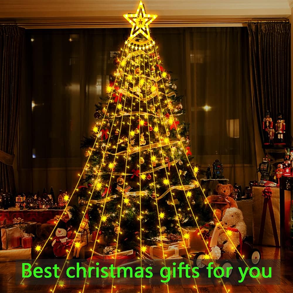 Christmas Lights Outdoor Waterfall Light Decoration