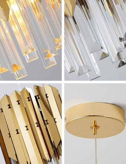 Modern Crystal Pendant Light Gold