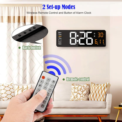 38.7cm Digital Wall Clock