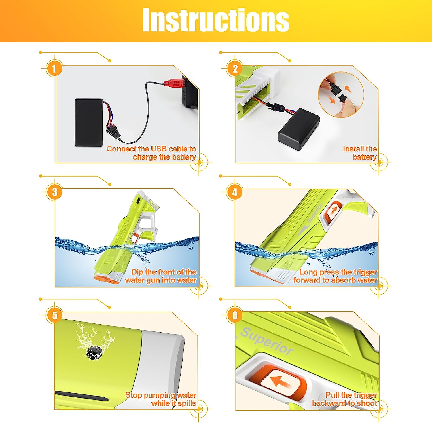 Electric Water Gun - salelink.co.nz