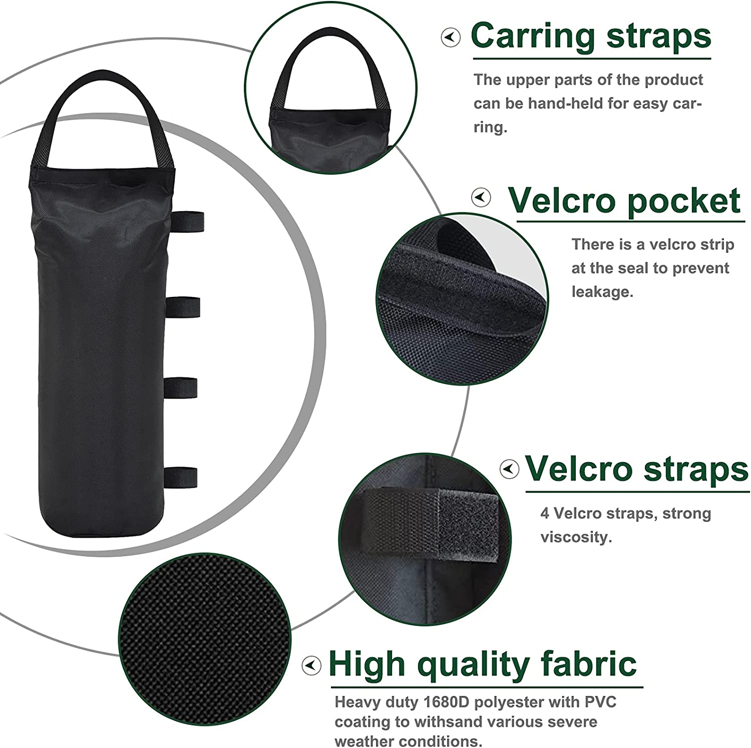 4PCS Gazebo Sand Bags Gazebo Weights - salelink.co.nz