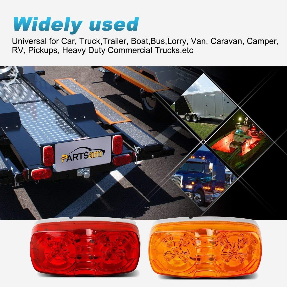 14PCS LED Marker Lights