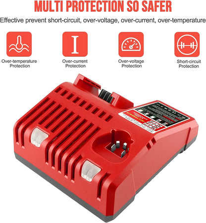 For Milwaukee M18 M12 Battery Charger