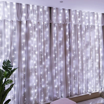 300 LED Curtain String Fairy Light Christmas Light