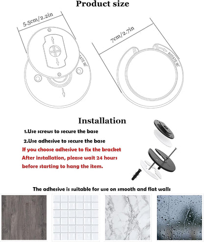 Universal Swivel Tablet Wall Mount Rack Holder