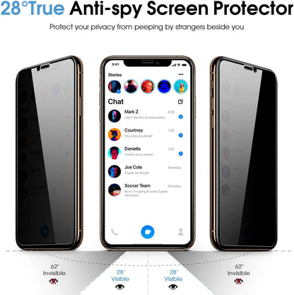 iPhone X/XS/11 Pro Privacy Anti Peep Spy Tempered Glass Screen Protector