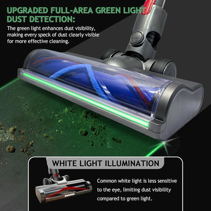 Dyson Brush Head Green Light Hard Floor Head For V7/8/10/11/15/G5