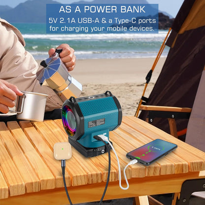 Bluetooth Speaker fits Makita 18V Battery - salelink.co.nz