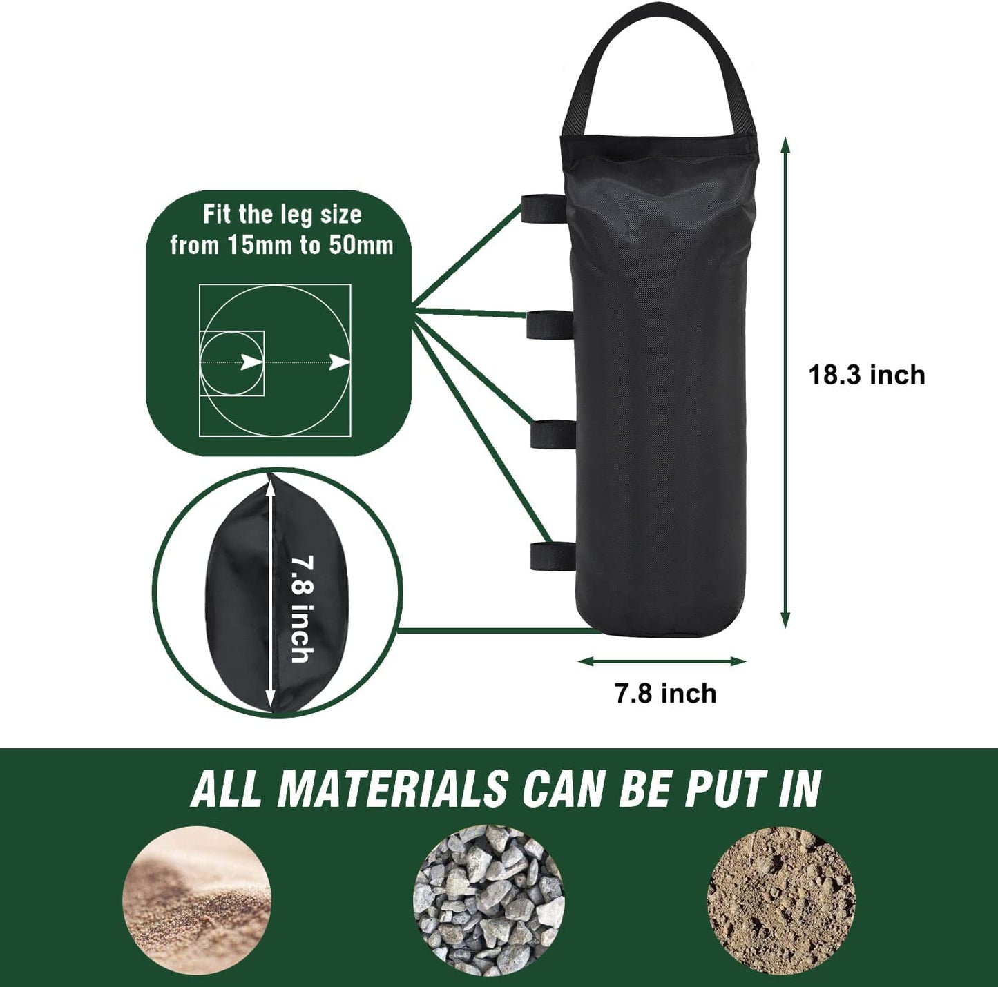 4PCS Gazebo Sand Bags Gazebo Weights - salelink.co.nz