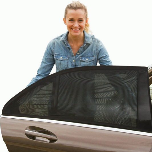2x Universal Sun Shades Rear Side Seat Car Window Socks Protection - salelink.co.nz